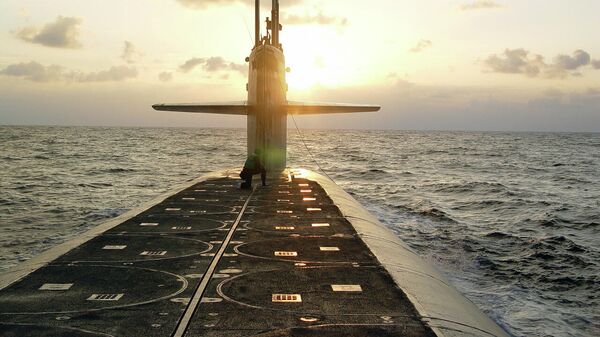 Ракетные шахты на подводной лодке класса Огайо USS Wyoming
