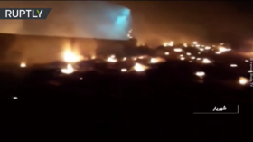 WATCH debris from Ukrainian Boeing 737 burn in chilling VIDEO from crash site