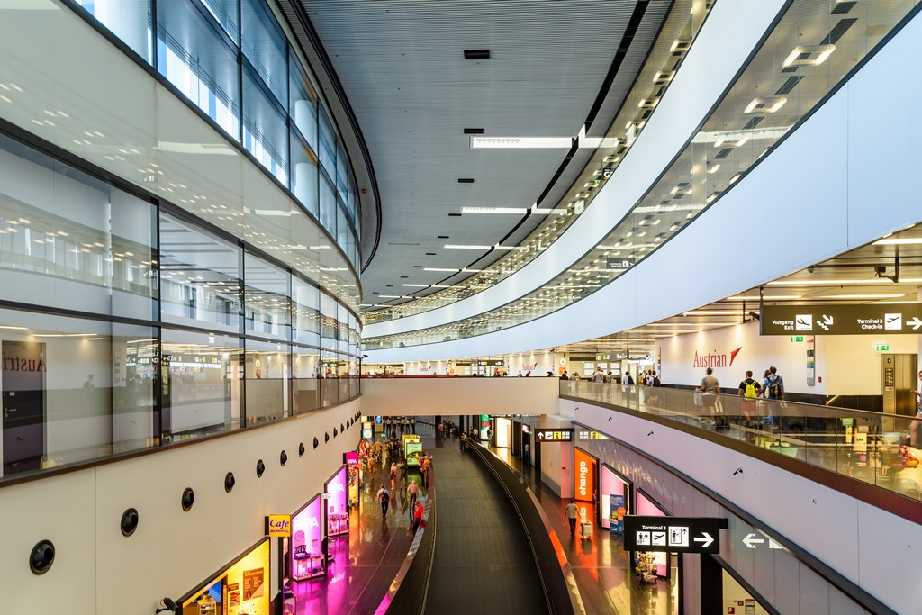 Airport Vienna inside Terminal