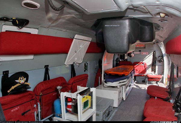 Пожарно-спасательный вертолет Ка-32А11BC. Салон