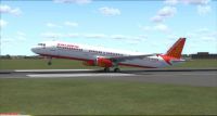 Air India Airbus A321 taking off.