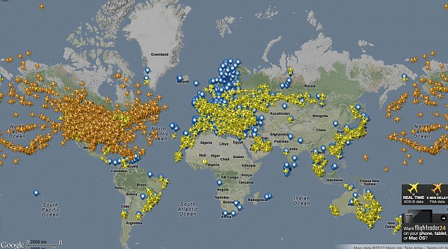 Flightradar 24 makes it possible to track flights all around the world