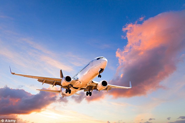Most commercial flights fly at 38,000 feet, above the Class B maximum height and there is not a specific limit imposed