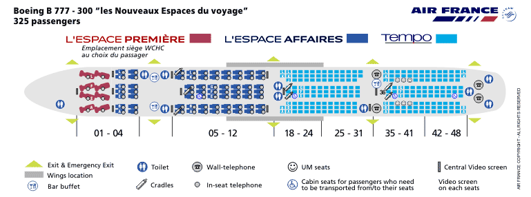 Схема салона боинг 777 300 ер россия