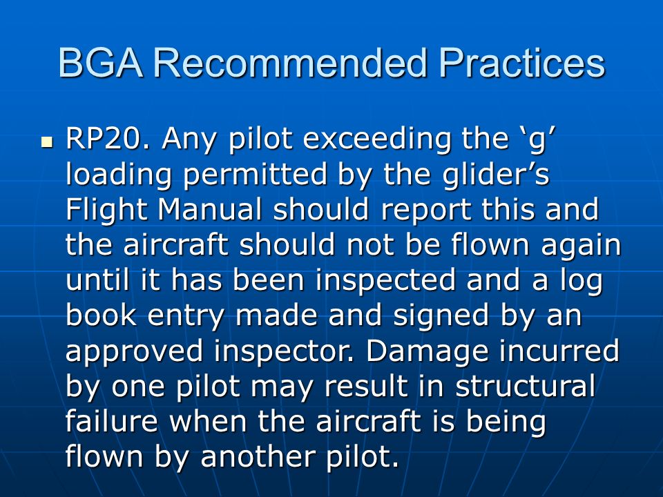 BGA Recommended Practices RP20.