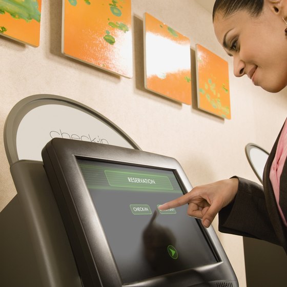 When you purchase an e-ticket, check in at an airport kiosk to expedite time.