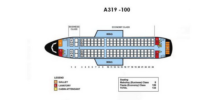 Airbus 319 схема