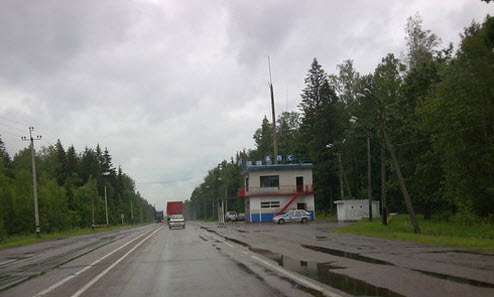 Трасса М3 Украина, пост ГАИ возле Брянска, как доехать до Евпатории