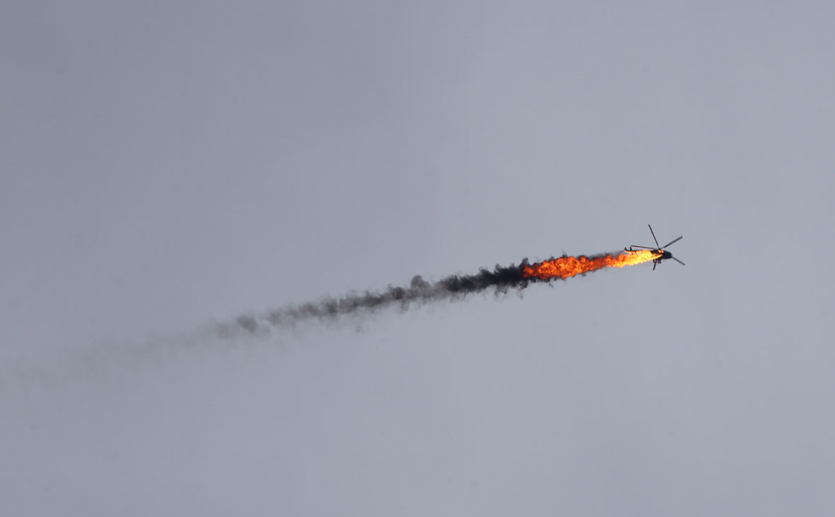 Сирийский вертолет сбит ракетой в провинции Идлиб
 