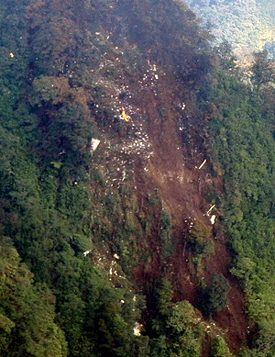 Склон горы Салай где, по предварительной версии, разбился самолет Фото: REUTERS