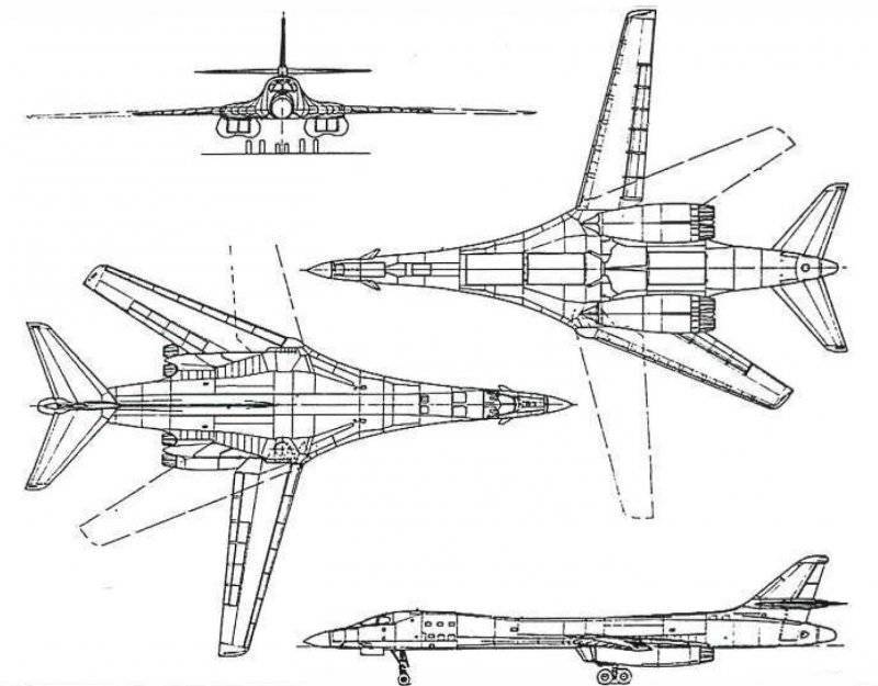 Rockwell B-1 Lancer стратегический бомбардировщик (часть 1)