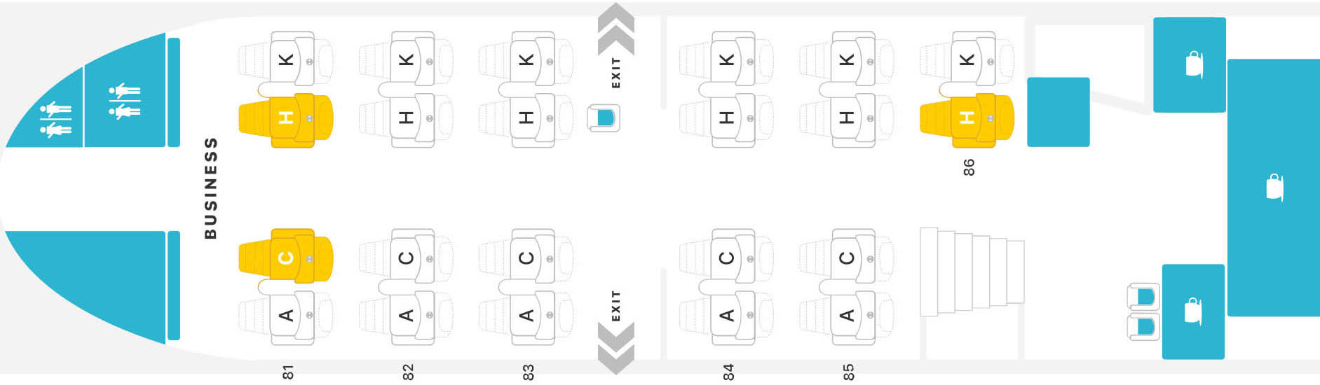 Самолет Боинг 747-400: нумерация мест в салоне, схема посадочных мест, лучшие места