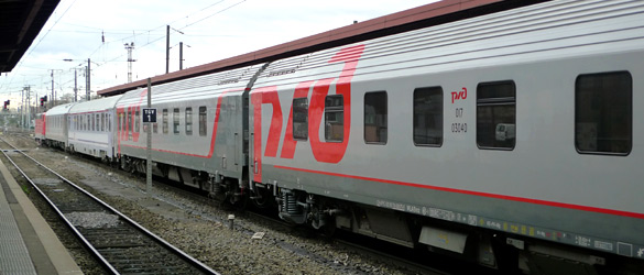 The Paris-Moscow train at Strasbourg
